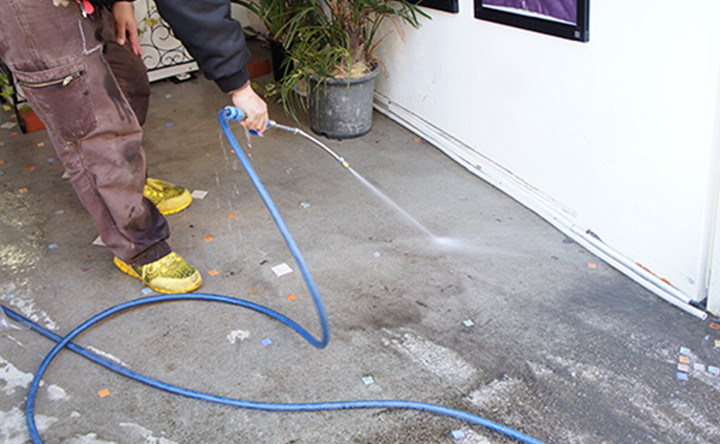 クリーニング流れ 周辺の掃除